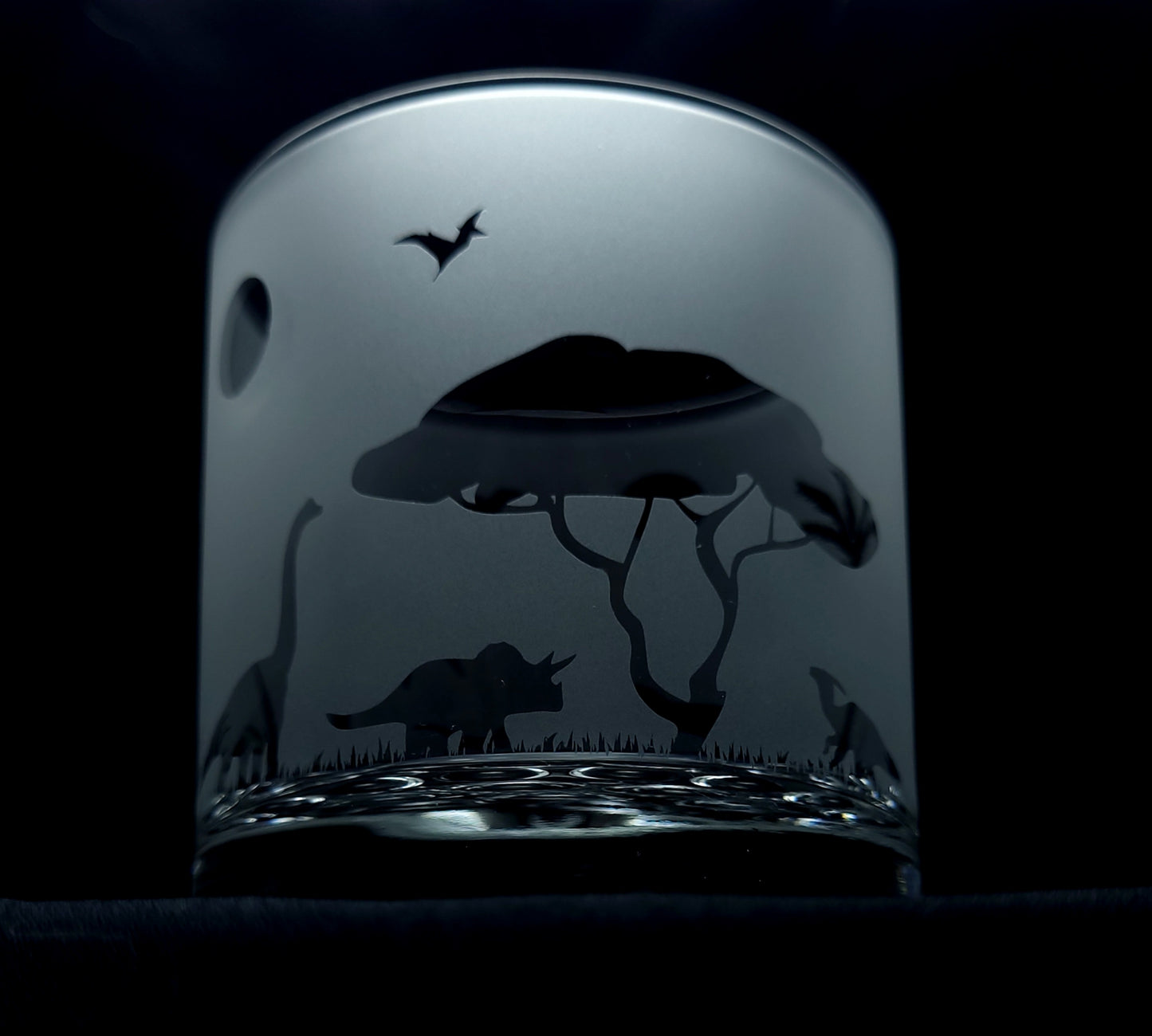 Herbivorous Carnivorous Mixed Dinosaur Themed Jurassic Period Cocktail Glass