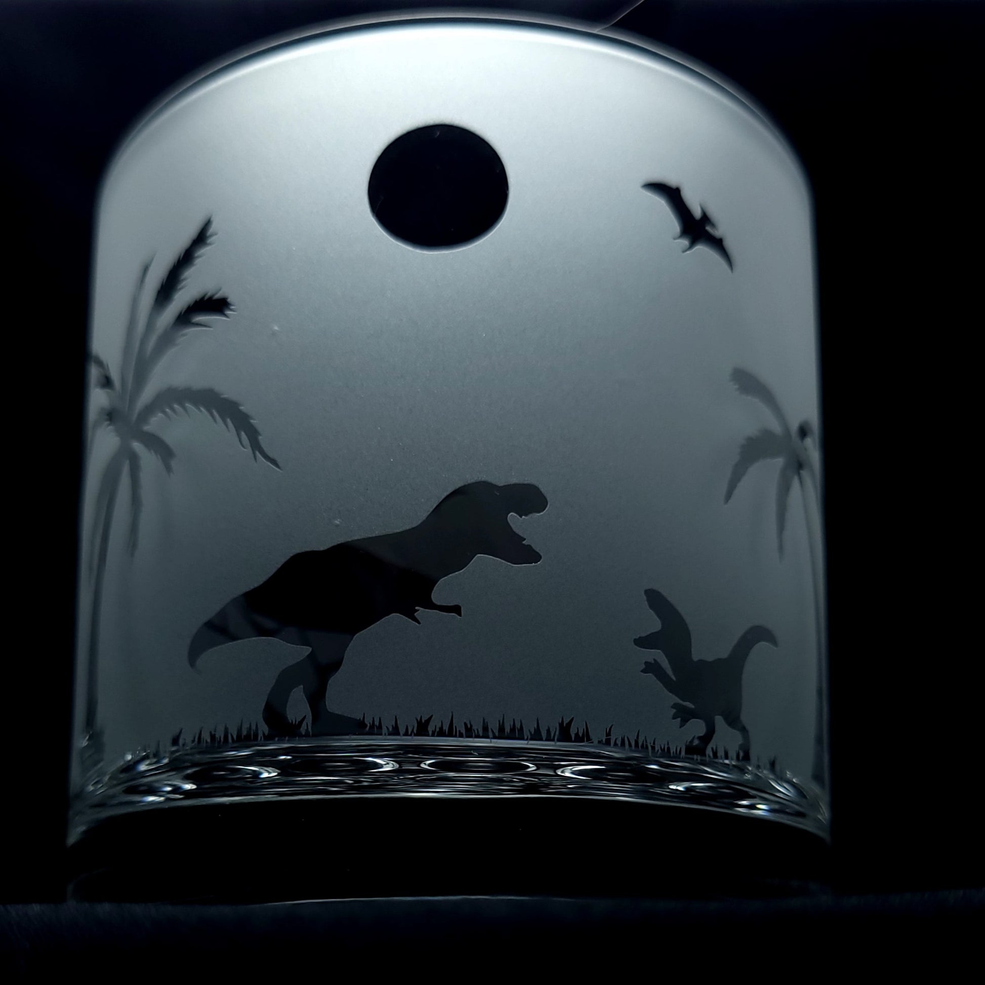 Prehistoric-themed drinkware, perfect for themed events or collectors of dinosaur memorabilia.